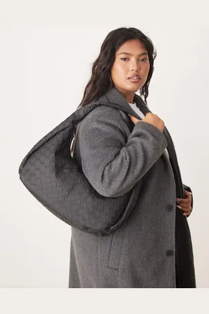 Glamorous Oversized woven shoulder bag in matte