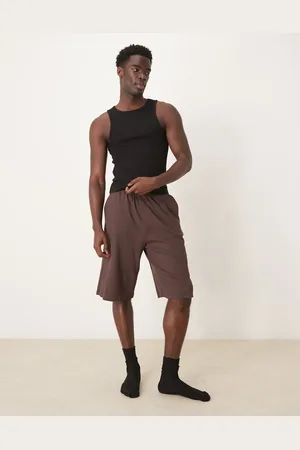 ASOS Ribbed short with embroidered patch in