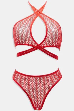 Ann Summers Enthralling crotchless lace detail set in