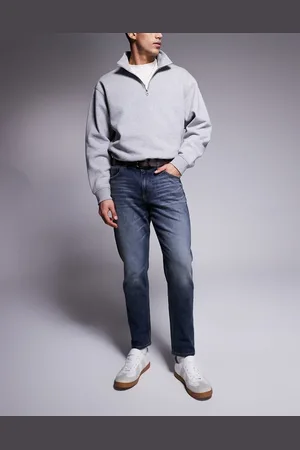 ASOS Stretch tapered jeans in mid wash