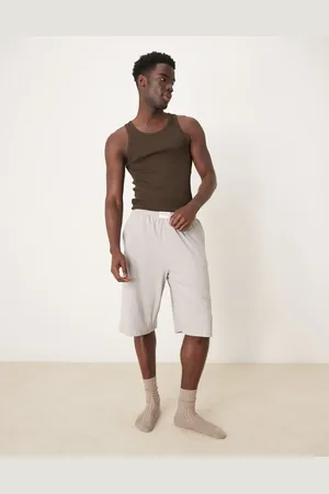 ASOS Ribbed jort with embroidered patch in