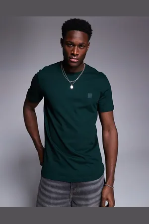 HUGO BOSS Tales tonal logo t-shirt relaxed fit in dark