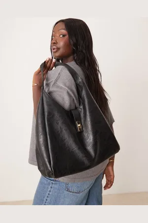 Glamorous Slouch clasp detail large tote bag in