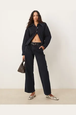ASOS Oversized denim shirt with elongated collar
