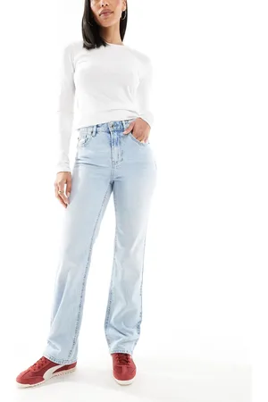 VERO MODA Tessa high rise straight leg jeans in light