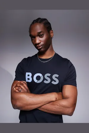 HUGO BOSS Tape Logo t-shirt regular fit in