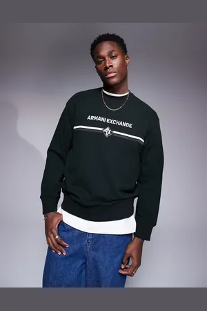 Armani Exchange Sweatshirt with chest logo in dark