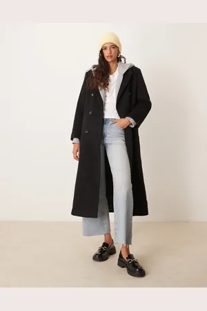 Abercrombie & Fitch Double breasted long coat in