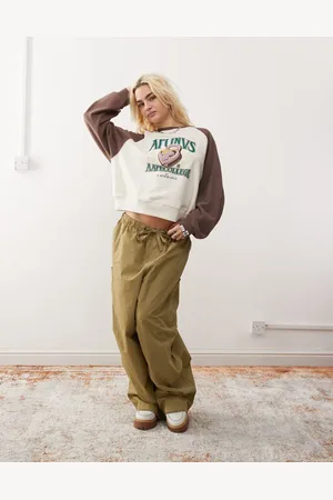 A Bathing Ape Aape By A Bathing Ape contrast panel sleeve sweatshirt in ivory