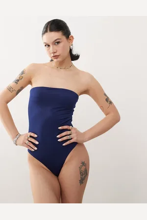 Monki Bandaeu swimsuit in