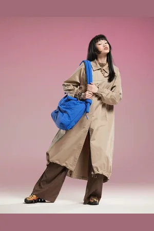 Nike MSC twill trench jacket in khaki