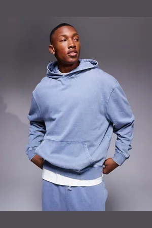 ASOS Co-ord oversized hoodie in washed - MBLUE