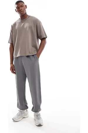 ASOS Co-ord oversized textured joggers in charcoal - CHARCOAL