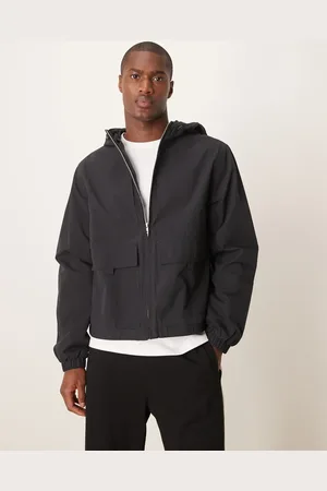 ASOS Windbreaker jacket with hood in