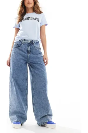 Tommy Hilfiger Charlie baggy wide leg jeans in mid wash