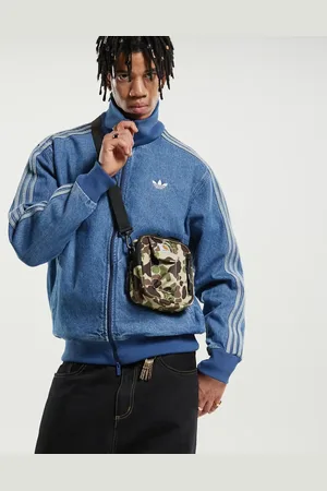 adidas Firebird denim track top in