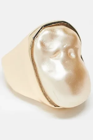 ASOS Ring with faux freshwater pearl in