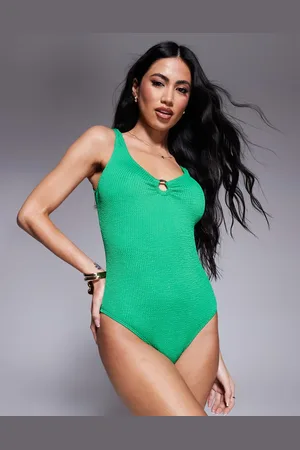 South Beach Crinkle ring front swimsuit in
