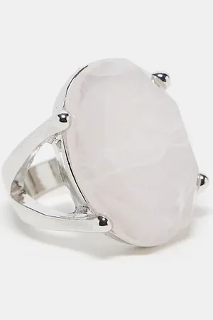 Reclaimed Antique ring with faux rose quartz stone in