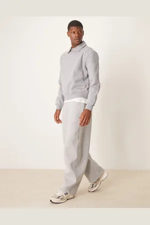 ASOS Heavyweight scuba super baggy jogger in marl
