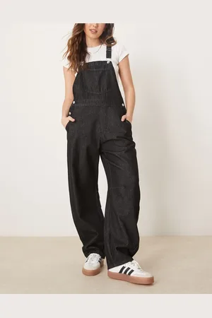 ASOS Barrel leg denim dungaree in
