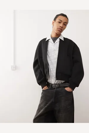 Weekday Sammy oversized scuba bomber jacket in