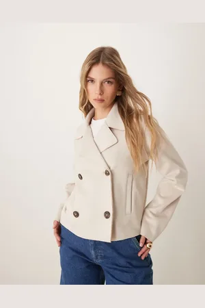 New Look Suedette jacket in stone