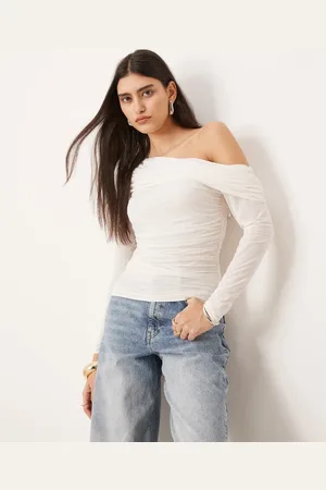Abercrombie & Fitch Sheer fold over top in