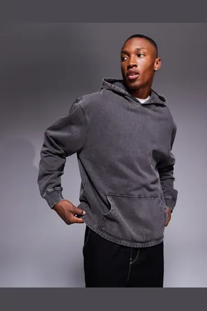 ASOS Oversized hoodie with cut and sew detail in washed