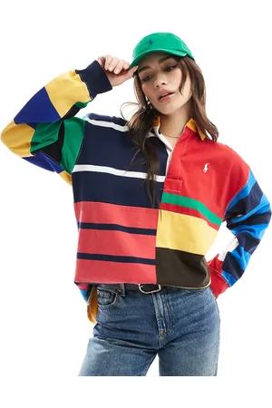 Ralph Lauren Striped rugby top with logo