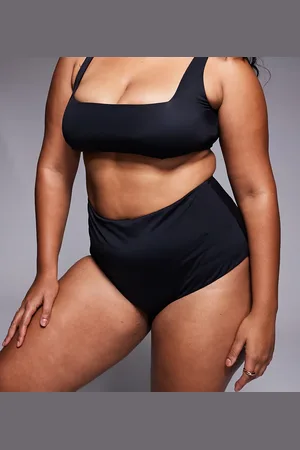 ASOS ASOS DESIGN Curve Maya mix and match high waist bikini bottom in