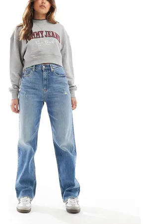 Tommy Hilfiger Layla slim straight jeans in mid wash