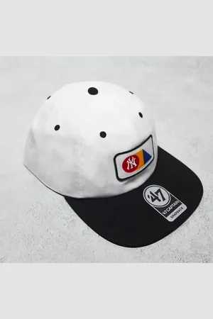 47 Brand NY Yankees primary colour logo cap in white/black