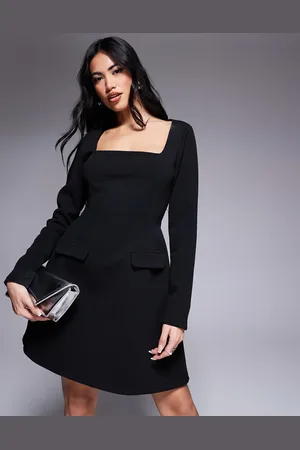 River Island Long sleeve mini dress in