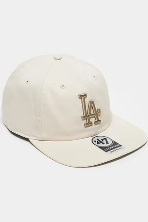 47 Brand Los Angeles Dodgers straight peak fitted cap in beige
