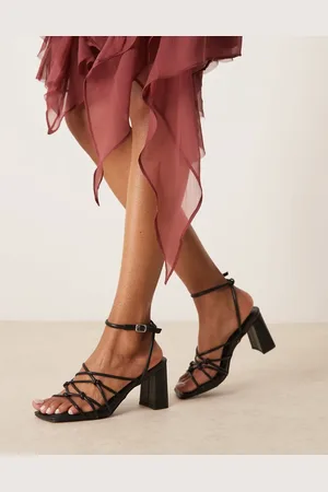 New Look Knotted block heeled sandal in