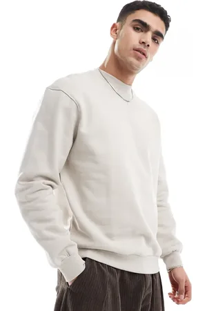 ASOS Premium heavyweight oversized sweatshirt 400gsm in beige