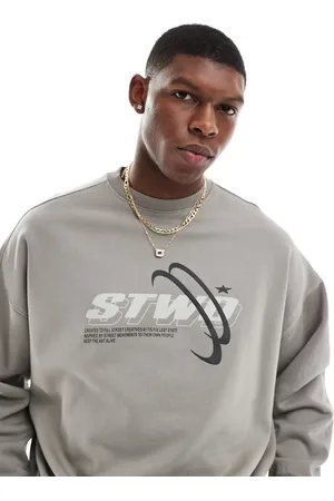 Pull&Bear STWD sweatshirt in light