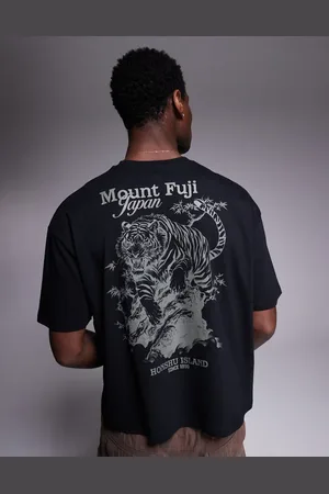 ASOS Boxy oversized t-shirt with dragon graphic in
