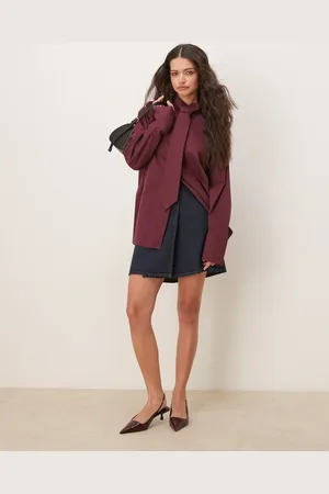 ASOS Poplin oversized deep cuff shirt