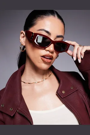 River Island Slim sunglasses in dark