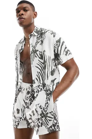 ASOS Co-ord regular shirt in animal print