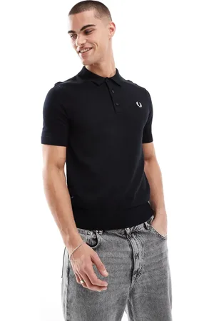 Fred Perry Knitted polo short sleeve shirt in