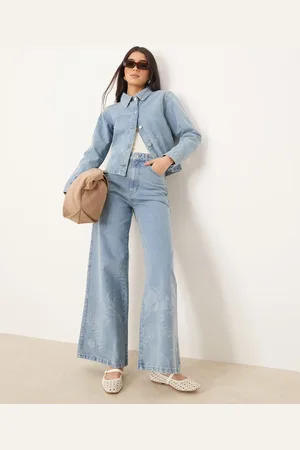 ASOS Denim shirt with wildflower laser design