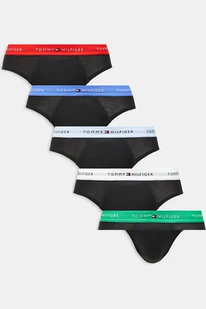 Tommy Hilfiger Signature cotton essentials 5 pack briefs in with multi waistbands
