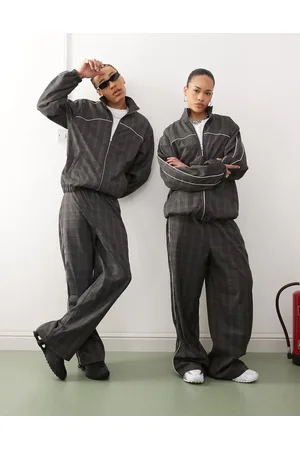 COLLUSION Unisex tailored jogger co-rd in sporty check