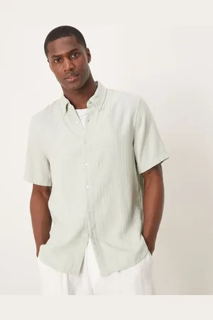 Abercrombie & Fitch Short sleeve linen shirt in
