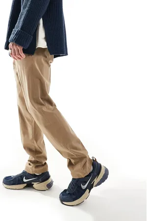 JACK & JONES Front pleat tapered loose chino in beige