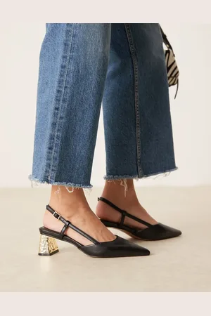 ASOS Stylish slingback mid heeled shoes in
