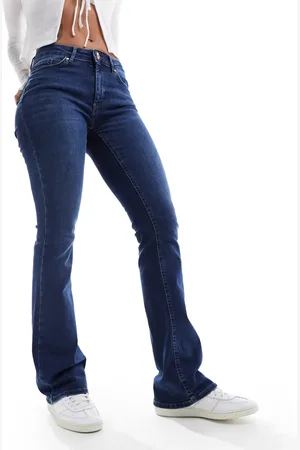 ONLY Blush flare jeans in dark wash - MBLUE